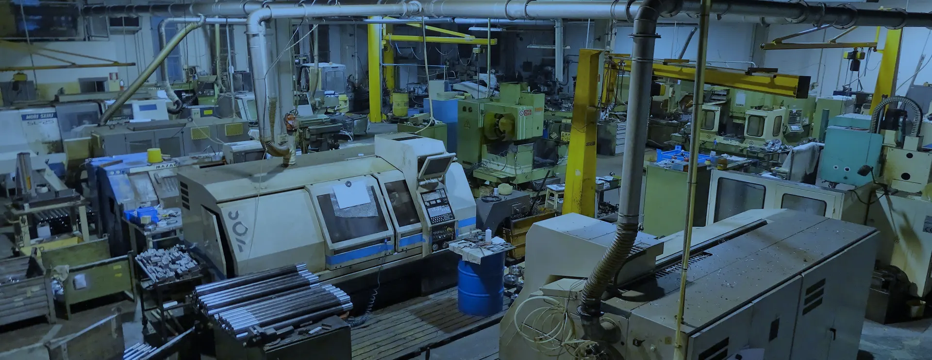 Vista panoramica del reparto produttivo